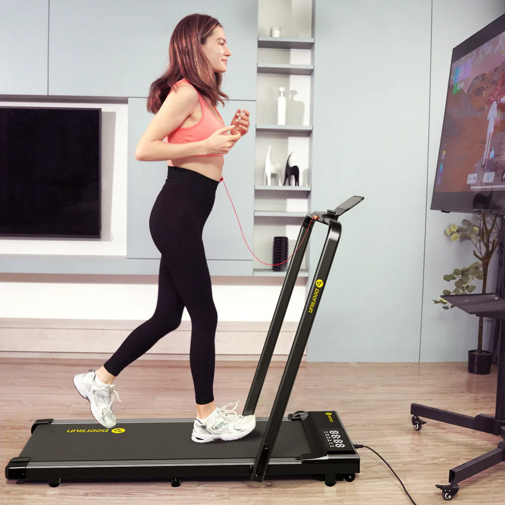 Treadmill™ Q1 Mini | Fällbart löpband med ledstång