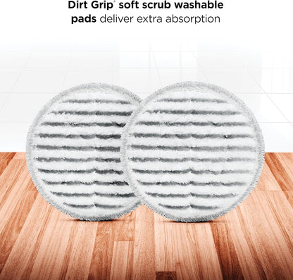 Shark® Allt-i-ett Ång- & Skrubbmopp – LED-belysning, XL-vattentank, 8 dynor